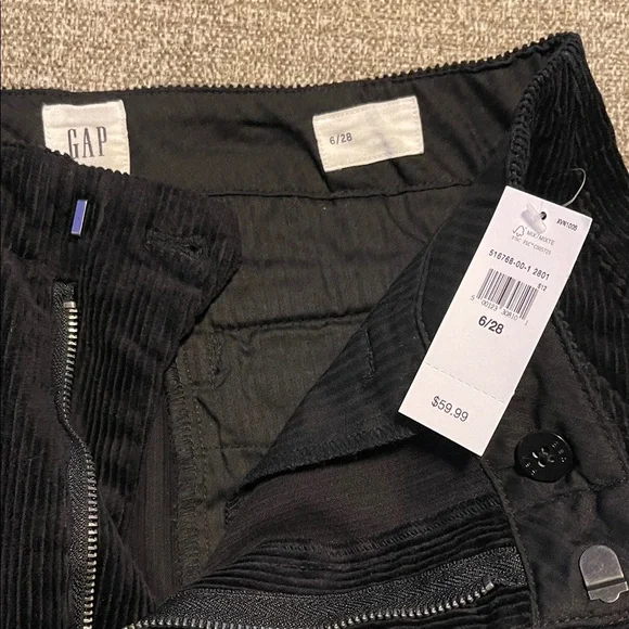 GAP Factory Black Corduroy Mini Skirt - Picture 2 of 2